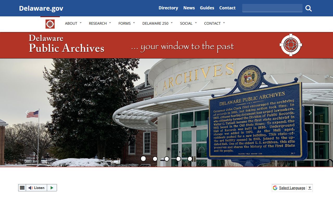 Delaware Public Archives for Kent County civil court records